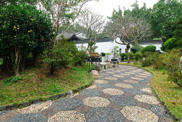 Traditional Chinese garden in Hong Kong - Photo, Image