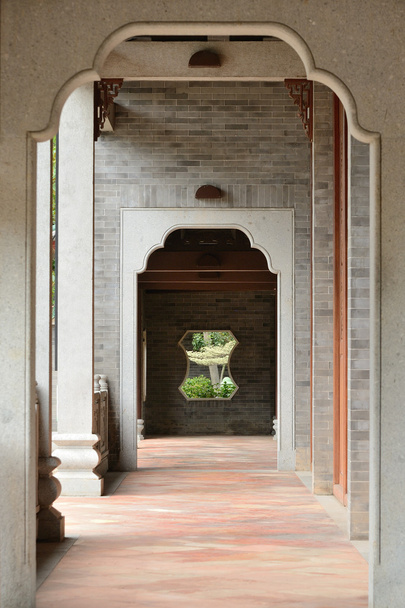 Διάδρομο του ένα παραδοσιακό κινέζικο σπίτι / σπίτι - Φωτογραφία, εικόνα