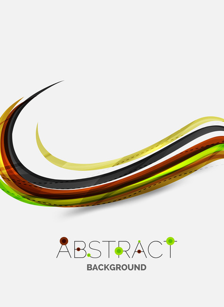Wavy glossy futuristic swirl - Vector, Image
