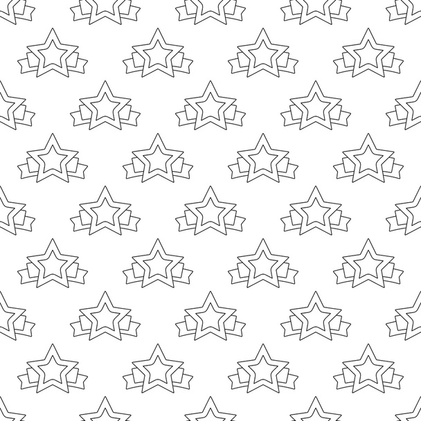 シームレスな星の旗パターン - ベクター画像