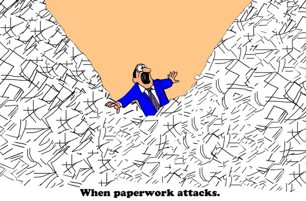 Der Papierkrieg - Foto, Bild