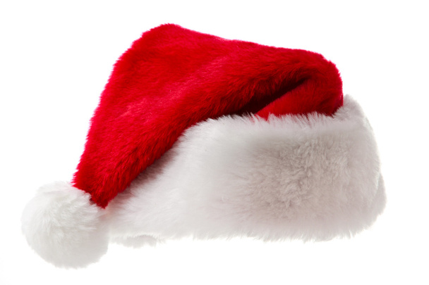 Santa hat isolated on white - Φωτογραφία, εικόνα