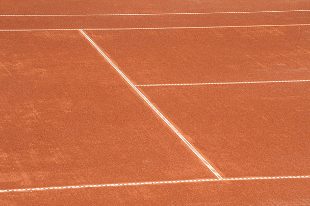 Клейовий тенісний корт крупним планом
 - Фото, зображення
