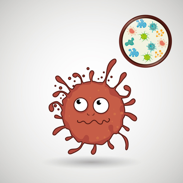 bacteriology concept design - Vector, Image