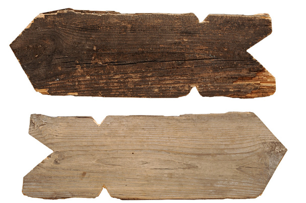 colección de letreros de madera sobre fondo blanco
 - Foto, imagen