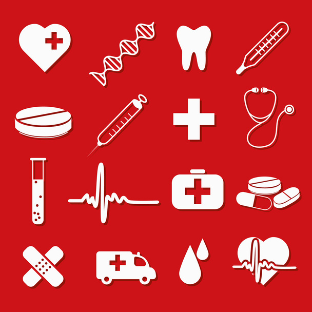 Medical icons - Vetor, Imagem