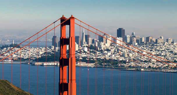 San Francisco avec le pont Golden Gate
 - Photo, image