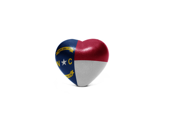 serce z Flaga stanu Karolina Północna - Zdjęcie, obraz