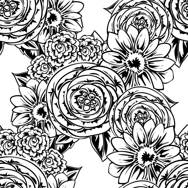 flower pattern background - Vetor, Imagem