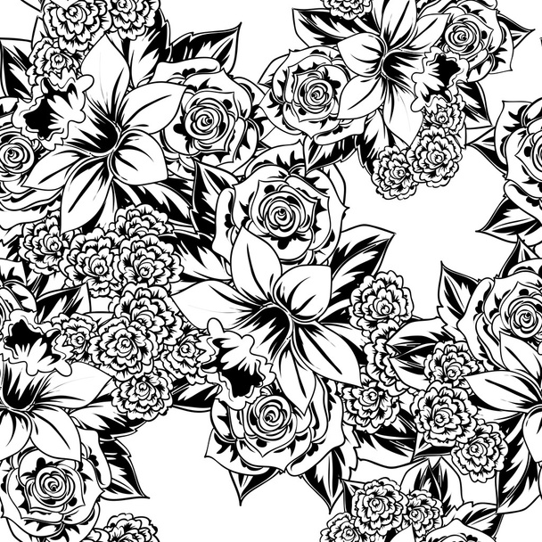 flower pattern background - Vector, afbeelding