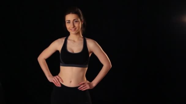 Mädchen macht Workout - Filmmaterial, Video