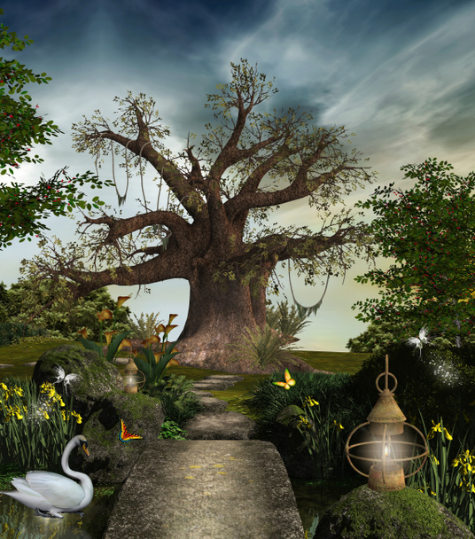 märchenhafter Garten - Foto, Bild