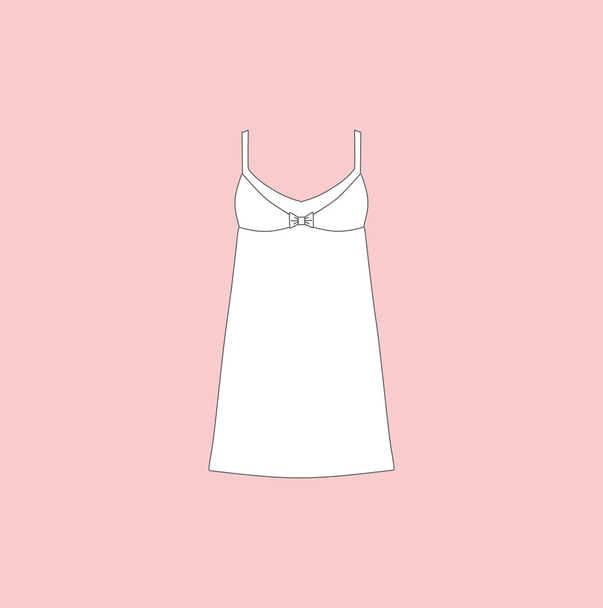 woman's house dress. nightie. nightdress.  - Vektor, kép