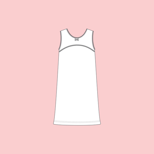  nightie.  women's clothes. nightdress. - Vector, Image