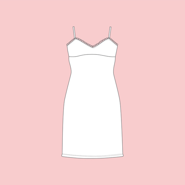 woman's house dress. nightie. nightdress.  - Vektor, Bild