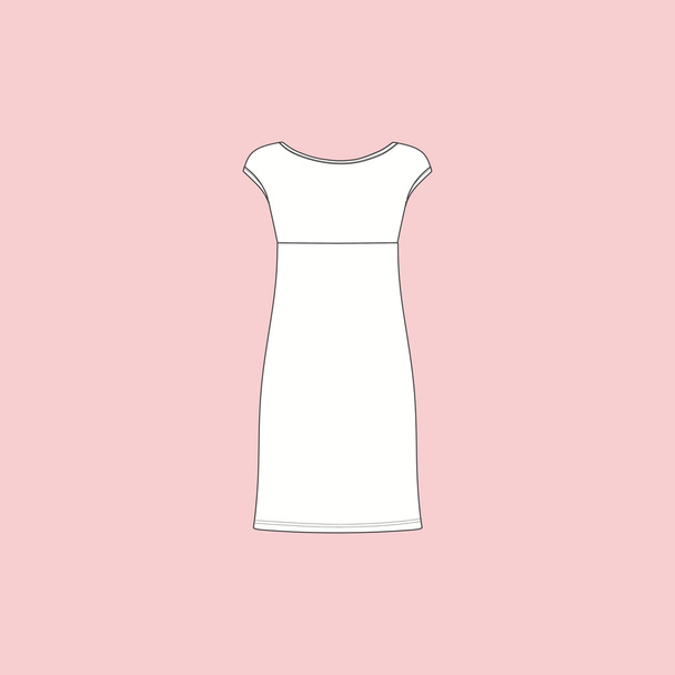 nightie. woman's house dress. nightdress.  - Vector, Image