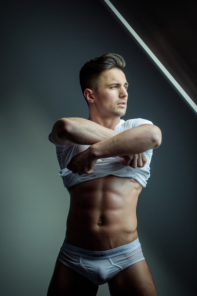 Muscular man with bare torso - Fotó, kép