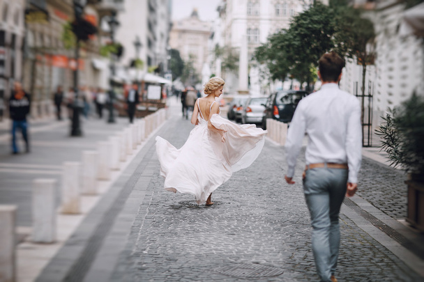 wedding day in Budapest - Foto, afbeelding
