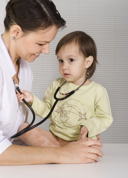 Arzt mit Kind - Foto, Bild