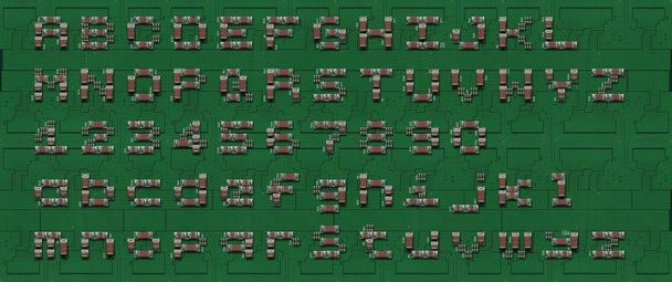 Soldered motherboard font - Фото, зображення