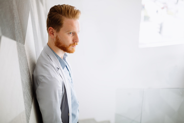 Ginger businessman in office - Photo, image