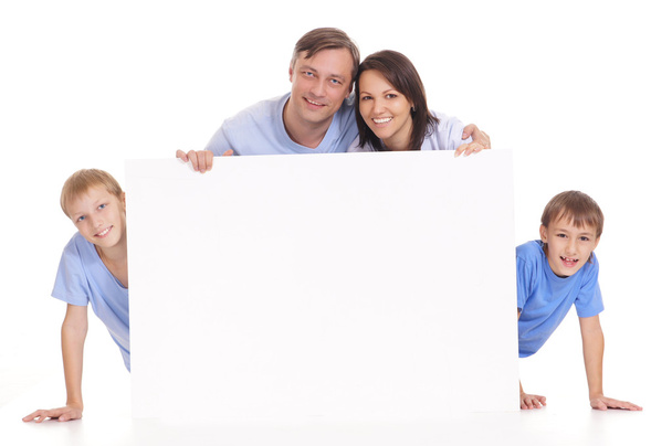 Family with board - Foto, immagini