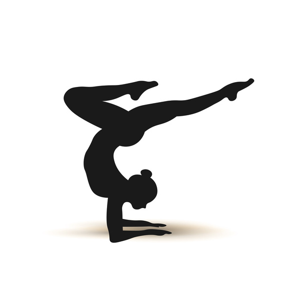 Positions de yoga. Ensemble d'icônes Silhouettes. Illustration vectorielle
 - Vecteur, image
