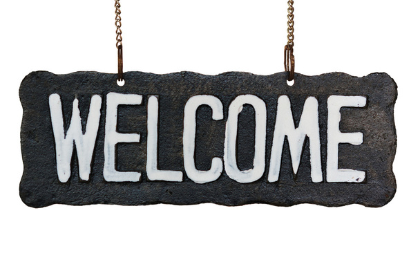 Welcome wooden sign - Foto, immagini