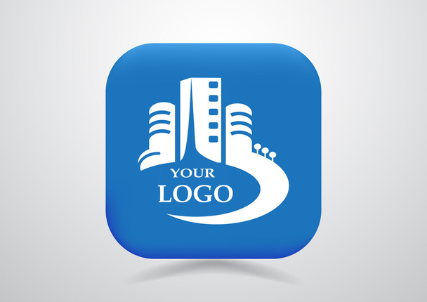 City buildings logo  - Vektör, Görsel