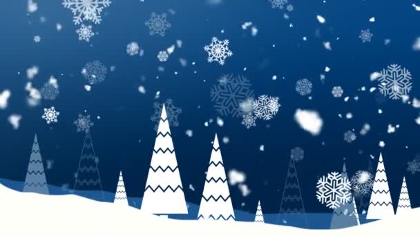 Copos de nieve de Navidad 1 Fondo Loopable
 - Imágenes, Vídeo