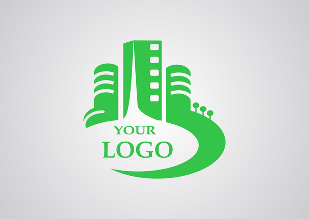 City buildings logo  - Вектор,изображение