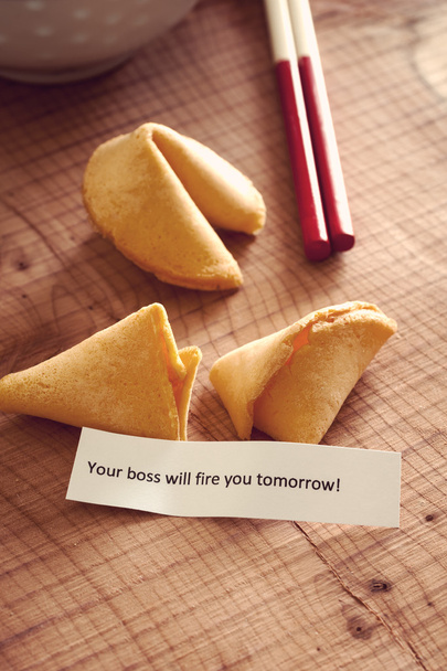 Misfortune Cookie with Firing Message - Photo, Image