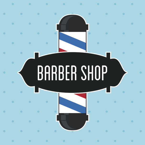 Barber shop design. hair salon. Stylist icon, vector illustration - Vektor, kép