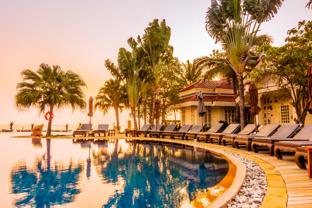 swimming pool in hotel resort - Photo, Image