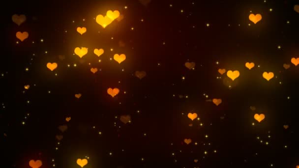 valentine heart lights 2 loopable hintergrund - Filmmaterial, Video
