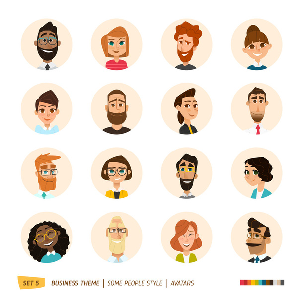 Mensen avatars collectie  - Vector, afbeelding