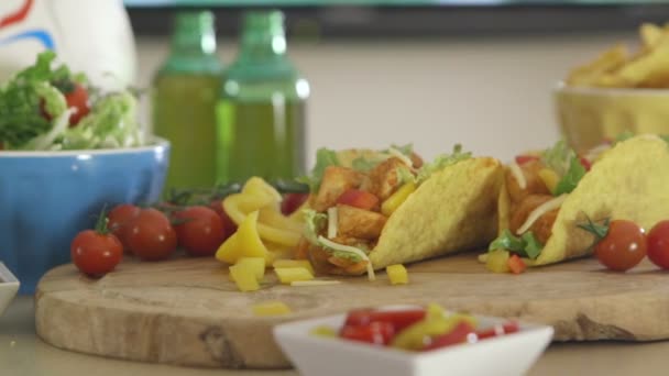 Football, Tacos and Beer - Footage, Video