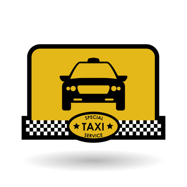 タクシーのデザイン。cab のコンセプトです。交通機関のアイコン - ベクター画像