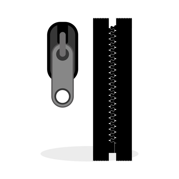 Zip design. Zipper icon. Clothing concept - Vector, Image
