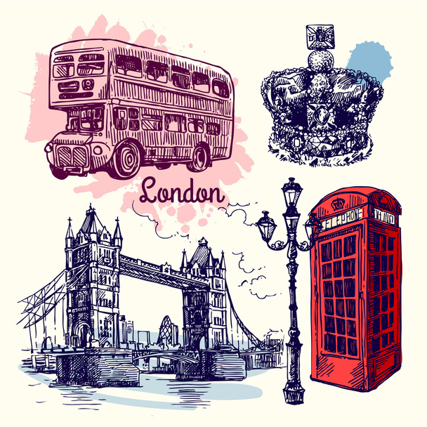 london sketch style - Vecteur, image