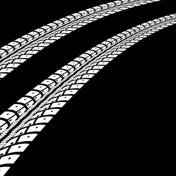 Tire tracks vector - Vector, Image