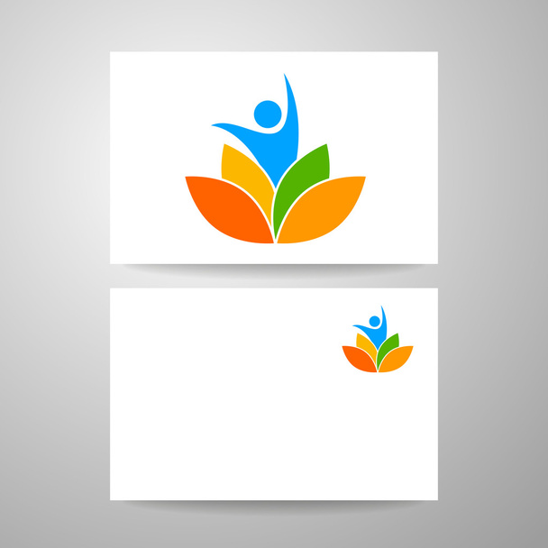 modello di logo di yoga lotos
 - Vettoriali, immagini