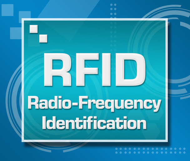RFID μπλε τεχνικού υποβάθρου  - Φωτογραφία, εικόνα