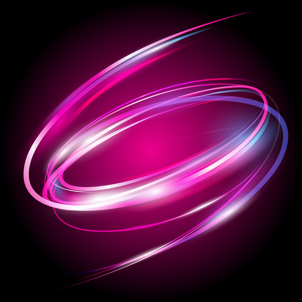 Beautiful vector light effect. Colored lights with flash. Vector background with the effect of neon and glow. Flying design elements. - Вектор,изображение