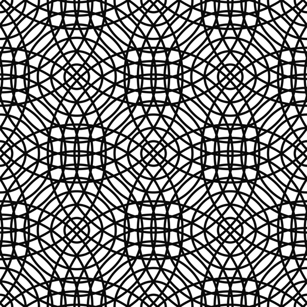 Repetir patrón de cuadrícula cirlce abstracto monocromo
 - Vector, imagen