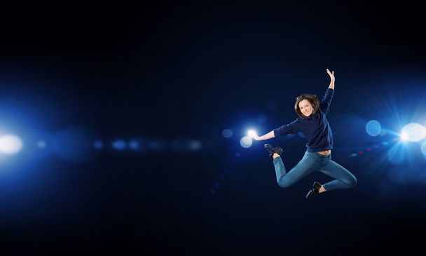 Dancer girl in jump - Фото, зображення