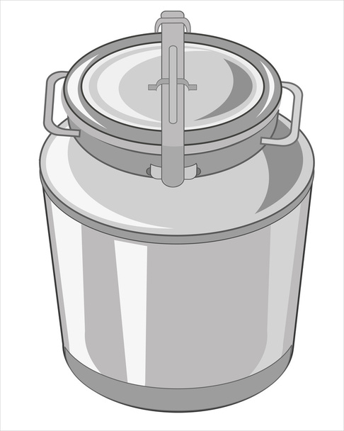 Big flask for liquid - Διάνυσμα, εικόνα