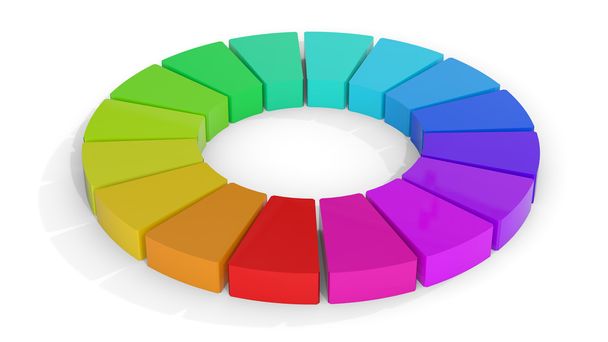 3d color wheel - Фото, изображение