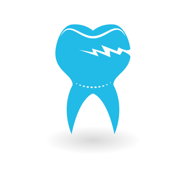 Дизайн стоматологічного догляду. концепція здоров'я. значок медичної допомоги
 - Вектор, зображення