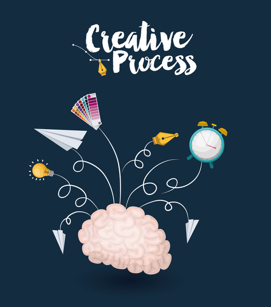 creative process  design - Vector, Image
